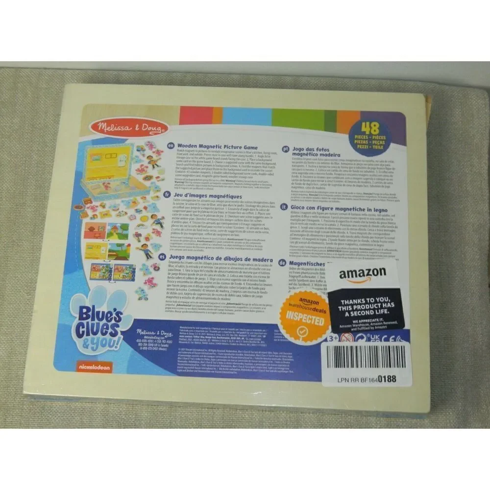 Melissa‎ & Doug Blue's Clues & You! Wooden Magnetic Picture Game (48 Pieces)